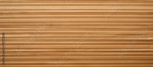 Wooden wall with a window draped in blinds