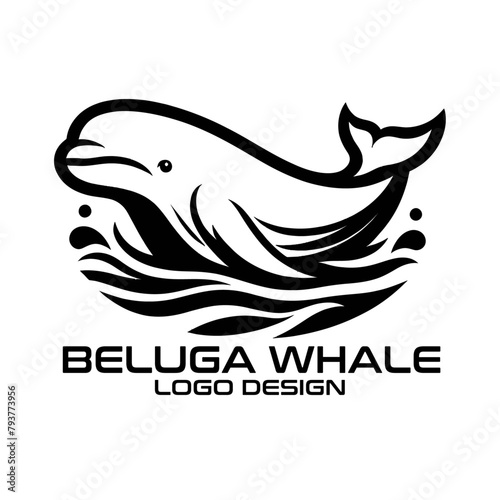 Beluga Whale Logo Design