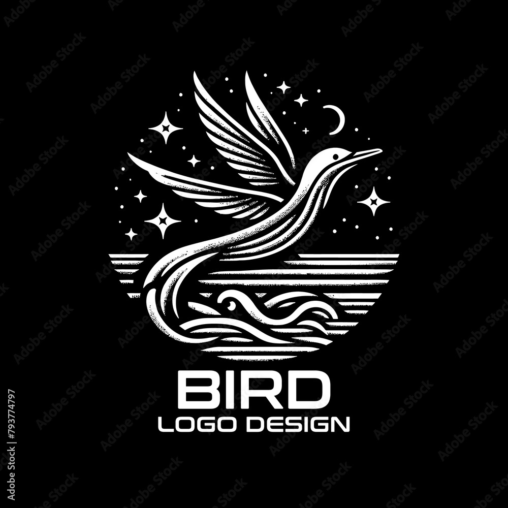 Naklejka premium Bird Vector Logo Design