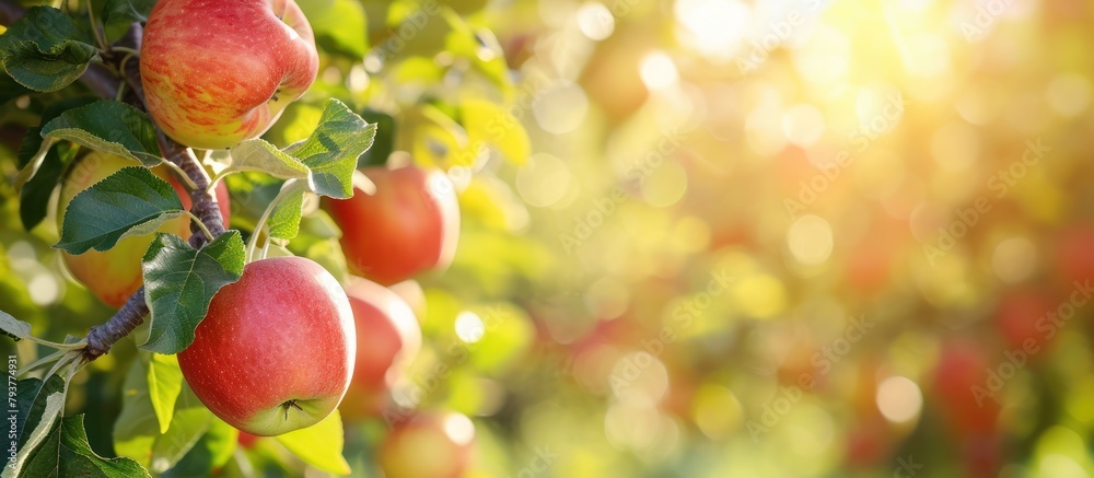 portrait of an apple plant ready to be picked portrait of an apple plant ready to be picked
