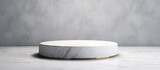 White marble table gold base