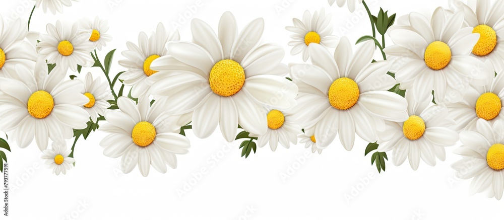 Close-up of white blossoms with yellow centers Close-up of white blossoms with yellow centers