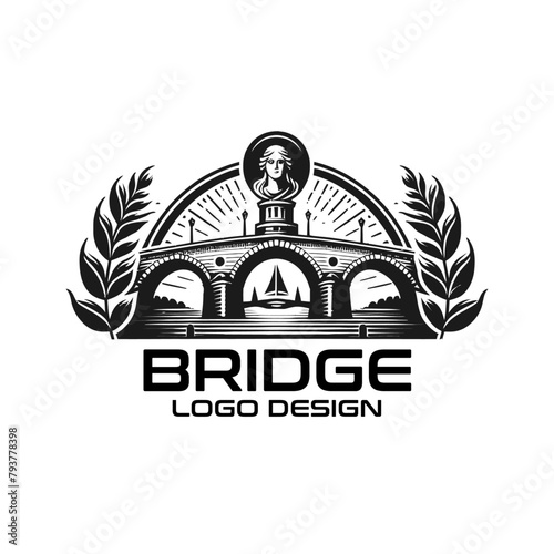 Bridge Vector Logo Design photo