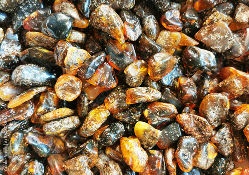 amber mineral texture © jonnysek