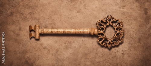 Old key with intricate pattern