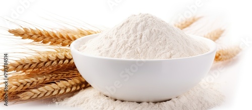 Bowl flour wheat stack