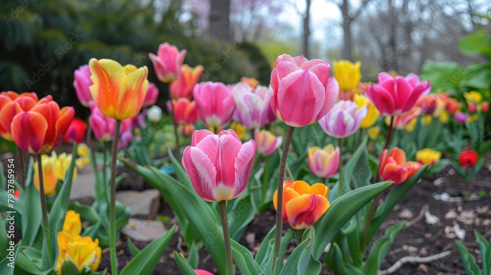 Fototapeta premium Lovely tulip modifications during the spring
