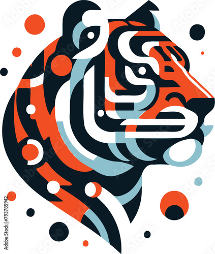 tiger abstract