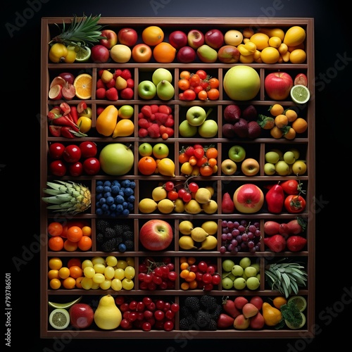 b An Abundance of Fruits and Vegetables 