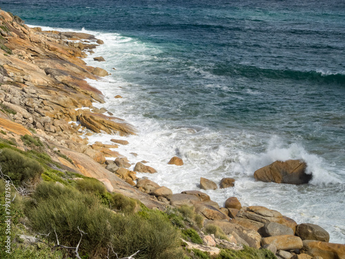 Granite boulders washed by the sea - Wilsons Promontory, Victoria, Australia