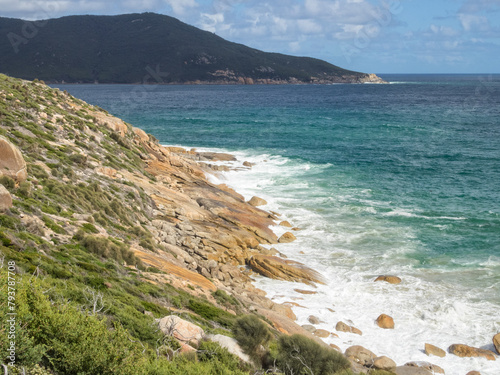 Oberon Point photographed from the Oberon Bay walking track - Wilsons Promontory, Victoria, Australia