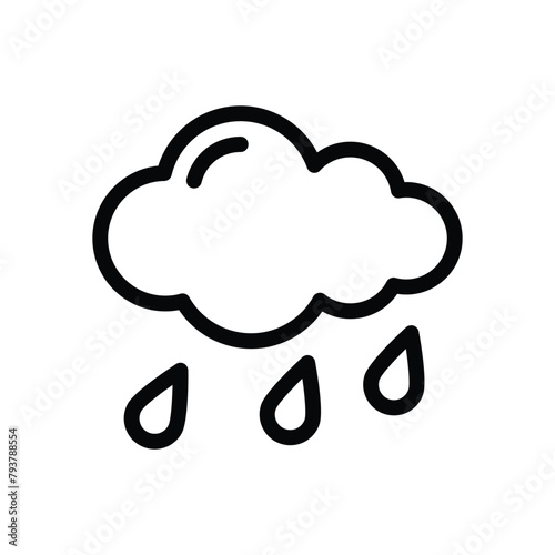 Drizzle vector icon