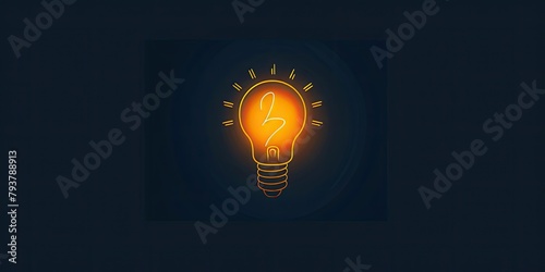 a logo design using lamp shape and idea concept provided in mockup form ,for a business to empower inventors photo