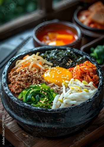 A delicious and nutritious Korean dish called Bibimbap © duyina1990