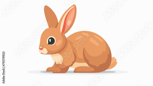 Cute bunny or rabbit isolated on white background.  © Prince