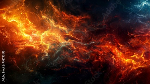 illustration art of flame suitable for background digital and print
