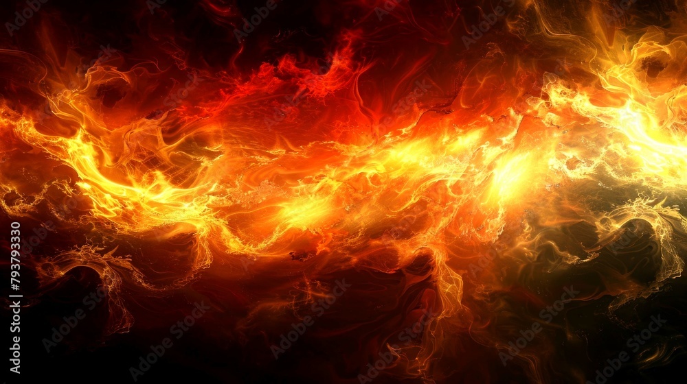 illustration art of flame suitable for background digital and print