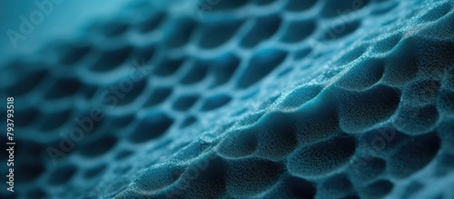 Blue textile with tiny dot pattern