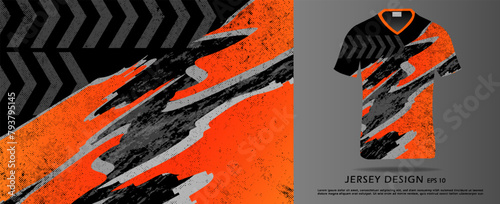 T shirt with texture grunge sports abstract background for extreme jersey team, racing, cycling, football, gaming, backdrop wallpaper