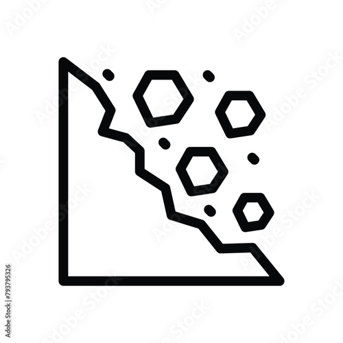 Landslide vector icon