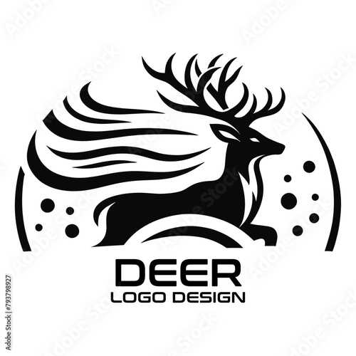 Deer Vector Logo Design  photo