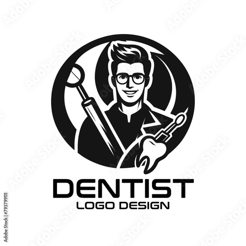 Dentist Vector Logo Design