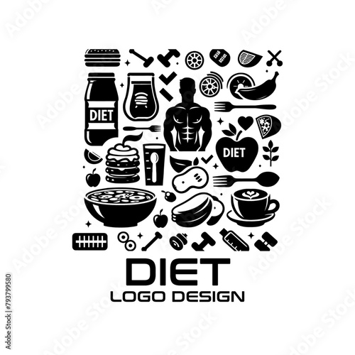 Diet  Vector Logo Design