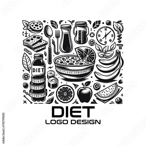 Diet  Vector Logo Design