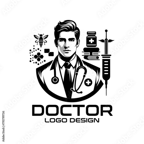 Doctoe Vector Logo Design photo