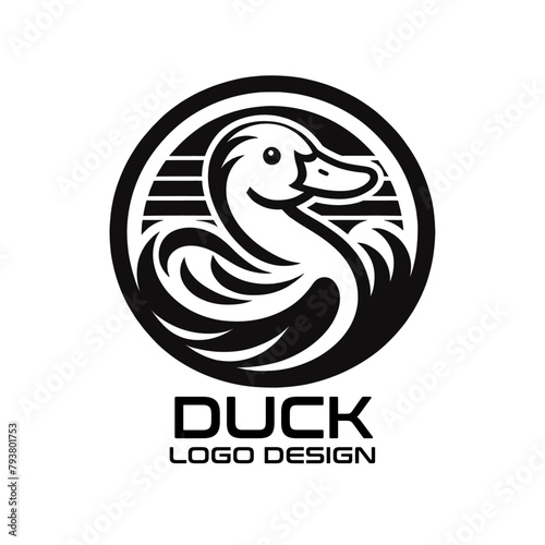 Duck Vector Logo Design photo
