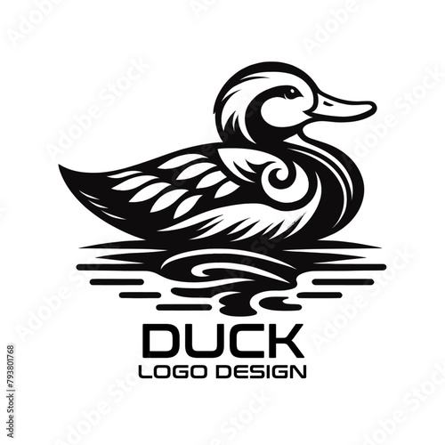 Duck Vector Logo Design photo