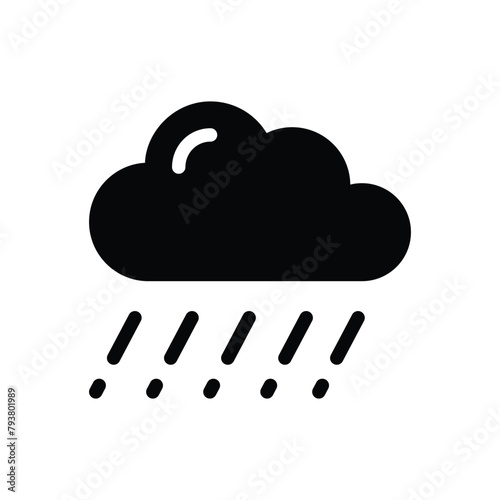 Rain Cloud vector icon
