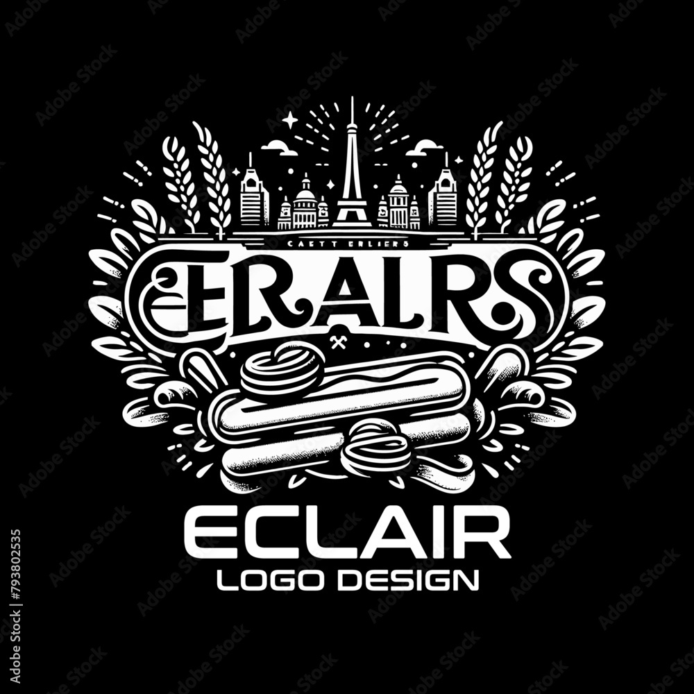 Obraz premium Eclair Vector Logo Design