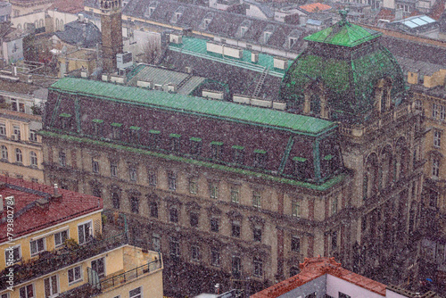 Billede på lærred The Palais Equitable in Stock-im-Eisen-Platz (now part of Stephansplatz)of Vienna, Austria