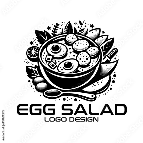 Egg Salad Vector Logo Design photo