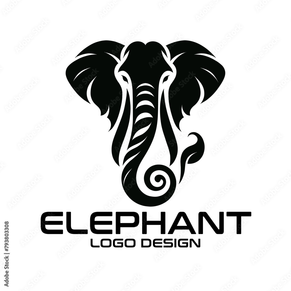 Elephant Vector Logo Design Elephant Vector Logo Design