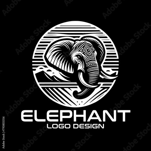 Elephant Vector Logo Design photo