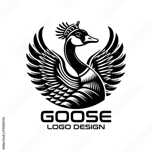 Emperor Goose Vector Logo Design