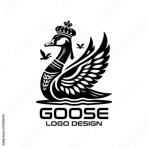 Emperor Goose Vector Logo Design