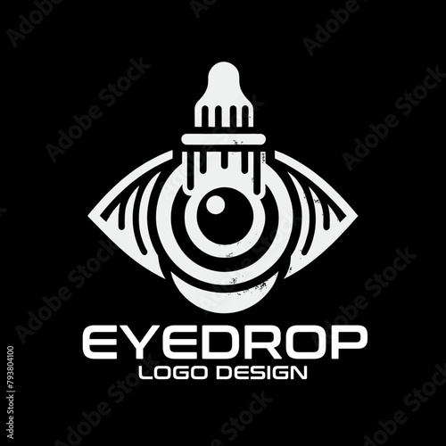 Eyedrop Vector Logo Design