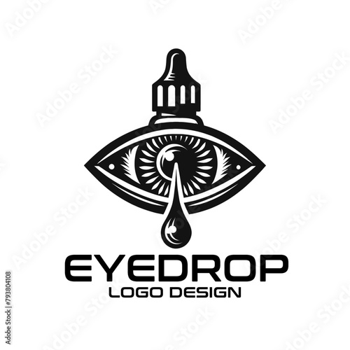 Eyedrop Vector Logo Design
