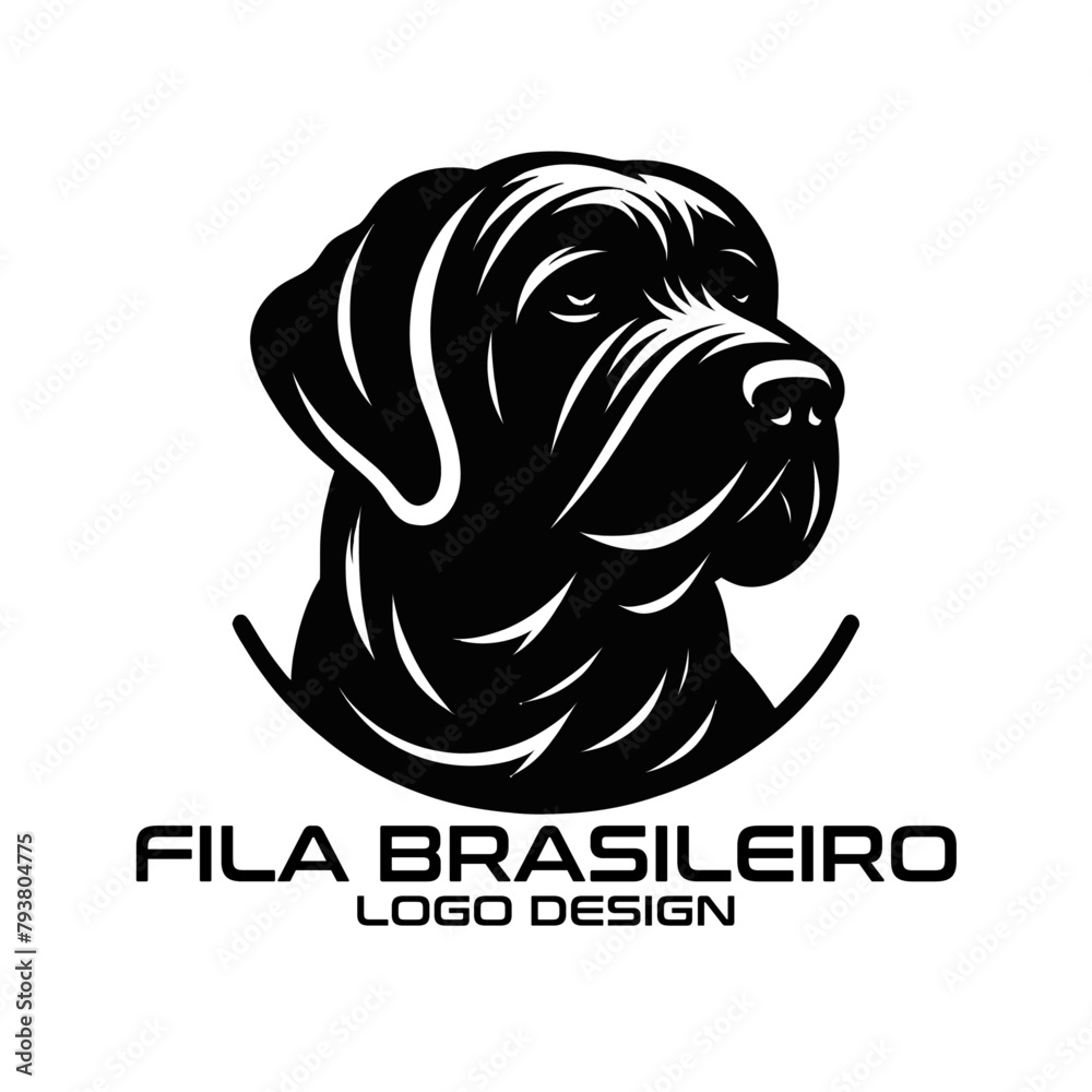 Fototapeta premium Fila Brasileiro Vector Logo Design