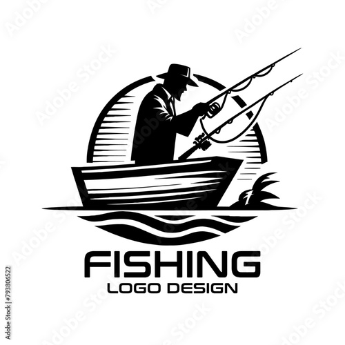 Fishing Vector Logo Design