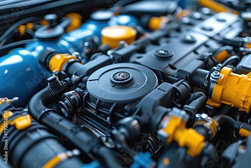 Wallpaper Mural Truck Engine Diagnostics An image representing advanced diagnostic tools used for truck engine troubleshooting Torontodigital.ca
