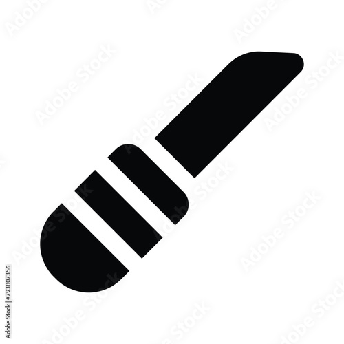 Blade icon in trendy style design. Vector of cutter knife