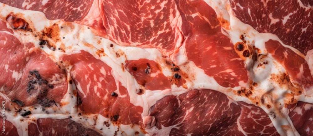 Fresh juicy steak close-up Fresh juicy steak close-up