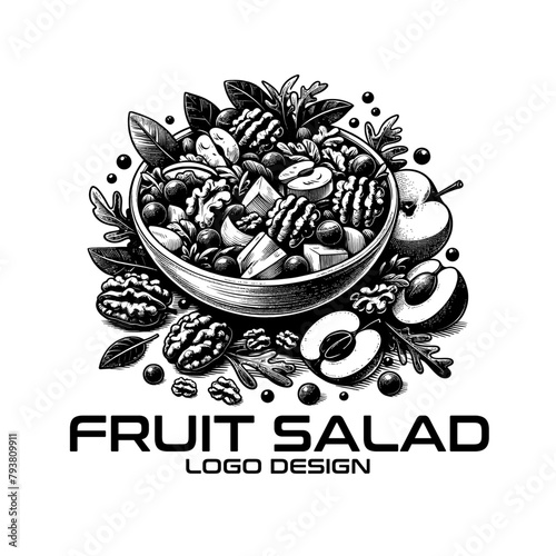 Fruit Salad Vector Logo Design