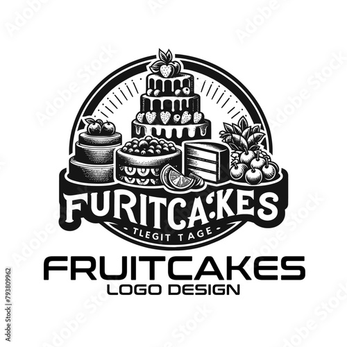 Fruitcakes Vector Logo Design