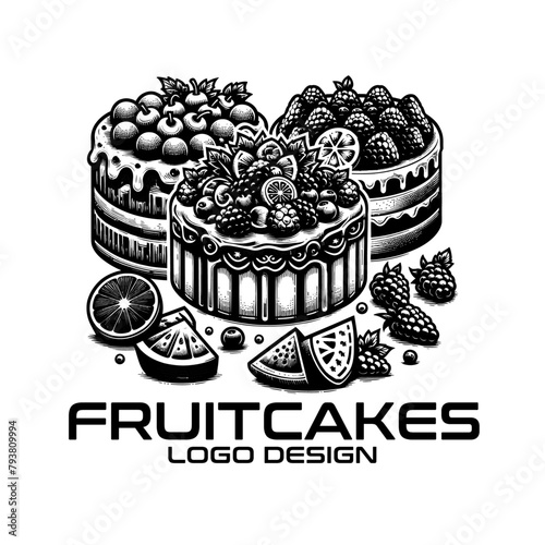 Fruitcakes Vector Logo Design photo