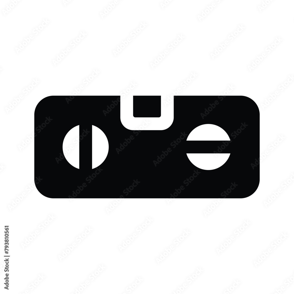 Leveler Icon, Level Measurement Tool, Bubble Level Instrument, isolated on white background Leveler Icon, Level Measurement Tool, Bubble Level Instrument, isolated on white background